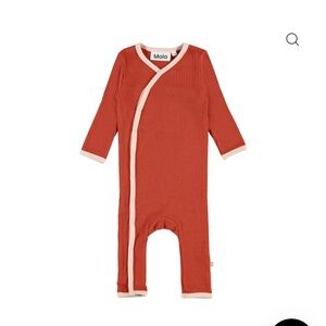 Molo Rust Bodysuit with Cream Trim